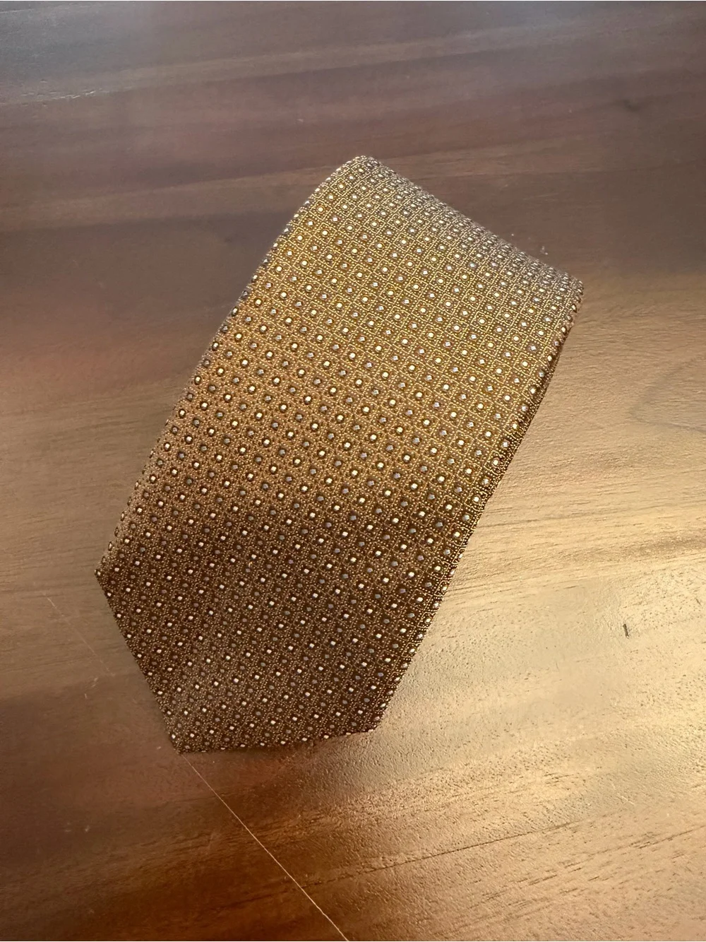 CANALI Men's Jacquard Silk Tie Brown